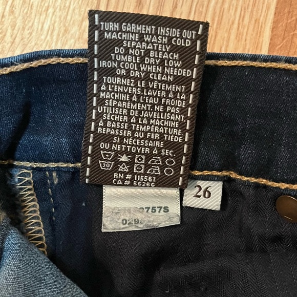7 for All Mankind The Skinny Dark Wash Jeans - Picture 9 of 9
